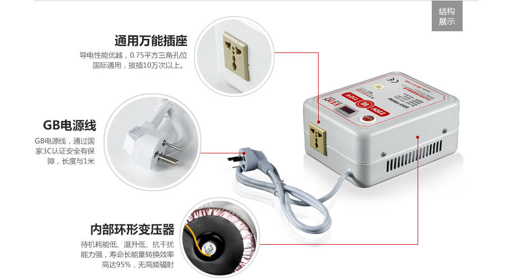 帶電壓顯示220v轉(zhuǎn)110v變壓器背面結(jié)構(gòu)圖 帶電壓顯示220v轉(zhuǎn)110v變壓器背面結(jié)構(gòu)圖
